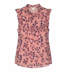 Kate Spade ✨ Floral Ruffle Blouse | Blush Pink